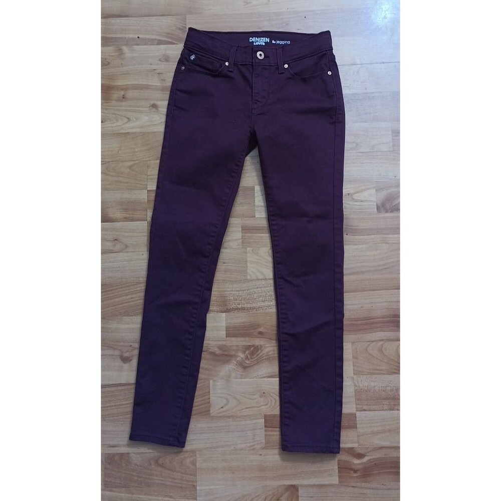 Burgundy Denizen Levi's The Jeggings Girls size 12 Pants Dark Red Flexible Fit